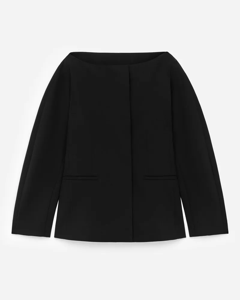 Arket Blazer Mit Weitem Ausschnitt -Schwarz Schwarz