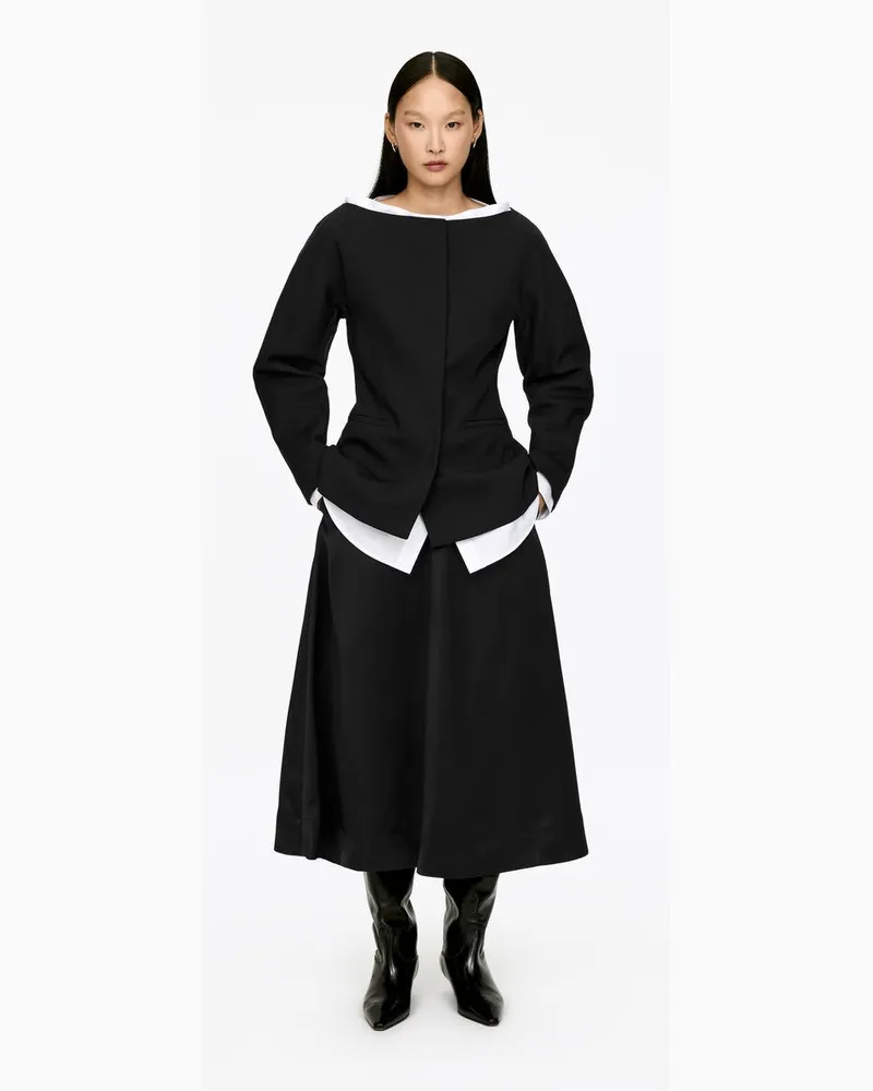 Arket Blazer Mit Weitem Ausschnitt -Schwarz Schwarz