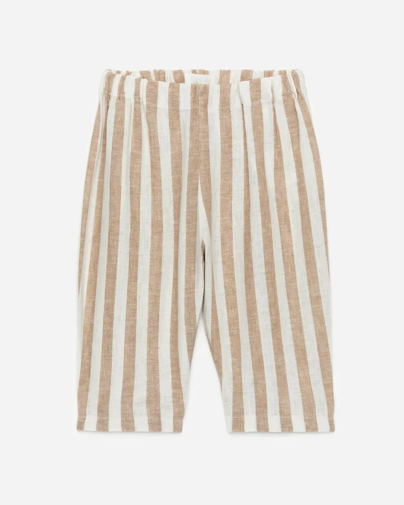 Arket Hose Aus Leinen Und Baumwolle -Beige Beige