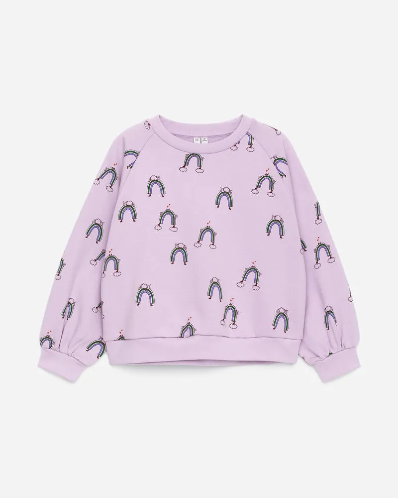 Arket Legeres Sweatshirt -Lila Lila