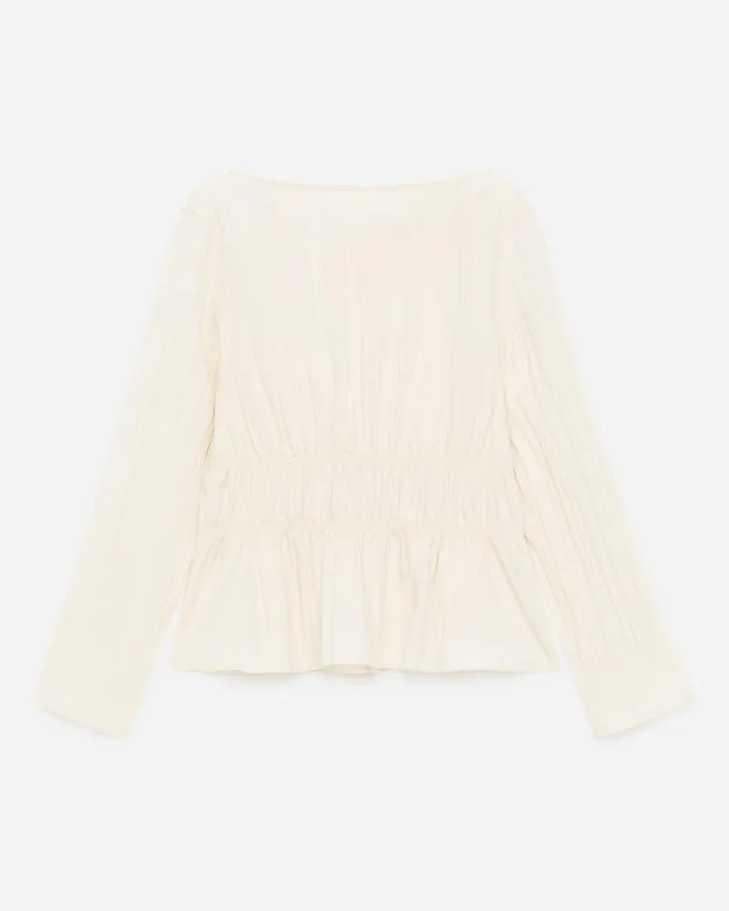 Arket Gesmoktes Oberteil -Beige Beige