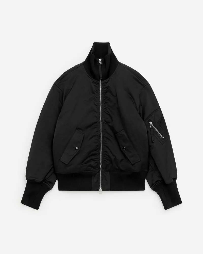 Arket Nylonjacke -Schwarz Schwarz