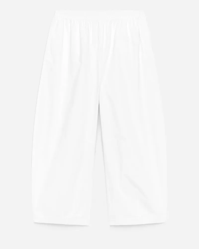 Arket Baumwollhose Mit Barrel Leg -Weiß Weiß
