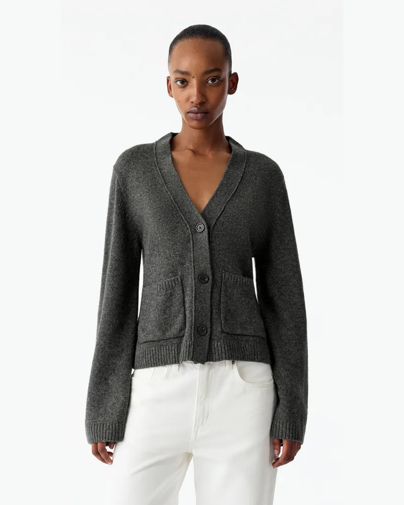Arket Strickjacke Aus Wolle -Grau Grau