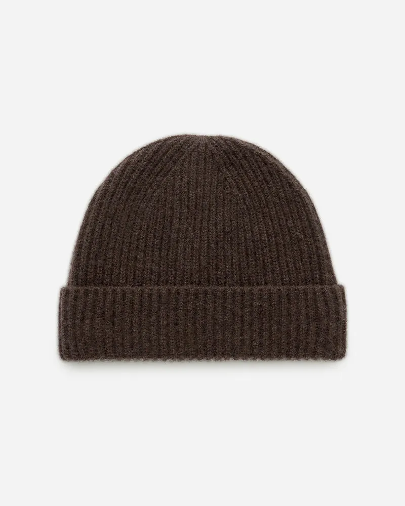 Arket Beanie Aus Kaschmir Und Wolle - Braun Dunkelbraun