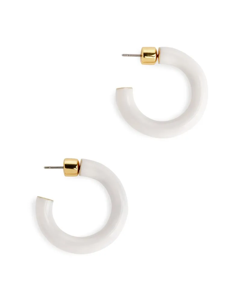 Arket Emaille-Hoops - Weiß Weiß