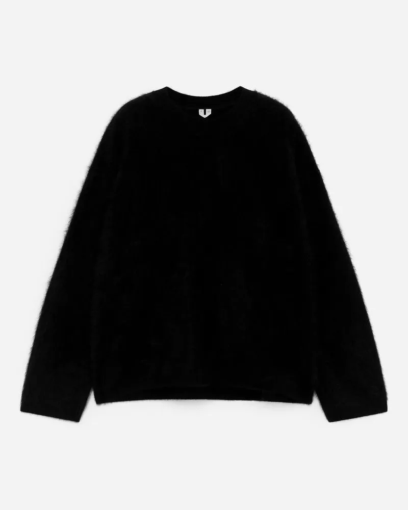 Arket Pullover Aus Reinem Gebürstetem Kaschmir​ -Schwarz Schwarz