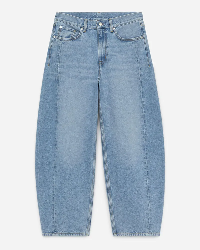 Arket Bloom Barrel Jeans - Blau Hellblau