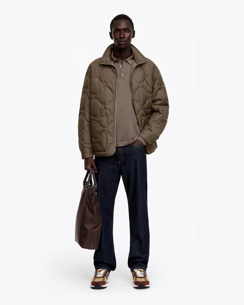 Arket Gesteppte Daunenjacke -Beige Beige