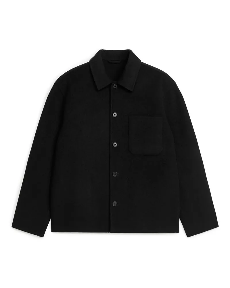Arket Doublé-Overshirt - Schwarz Schwarz