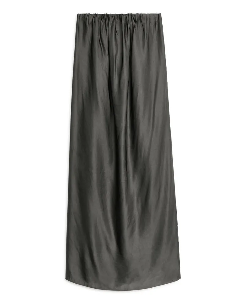 Arket Bandeau-Kleid - Grau|Braun Dunkelgrau