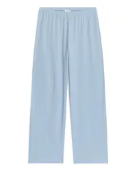 Arket Pyjamahose Hellblau