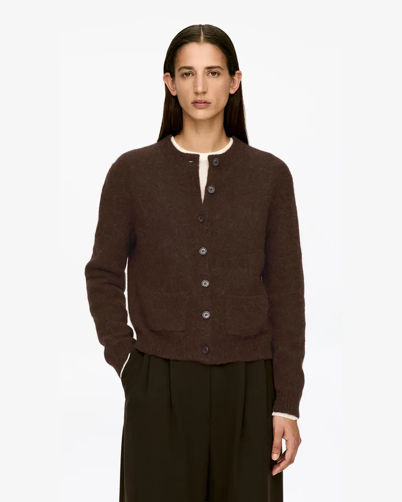 Arket Strickjacke Aus Einer Alpaka-Wollmischung -Braun Braun