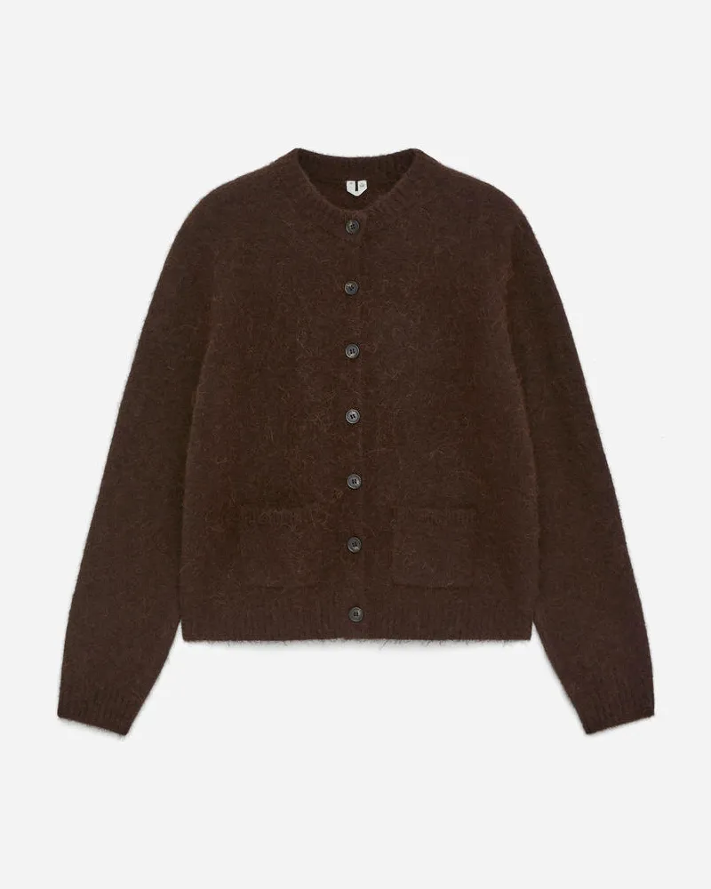 Arket Strickjacke Aus Einer Alpaka-Wollmischung -Braun Braun