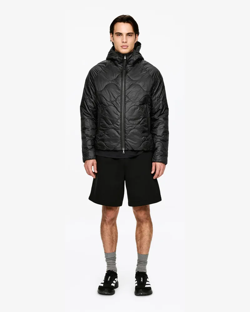 Arket Steppjacke Mit Kapuze -Blau Blau