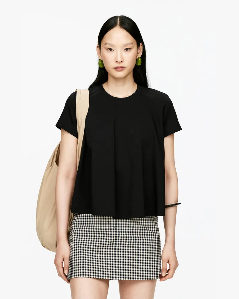 Arket T-Shirt In A-Linie -Schwarz Schwarz