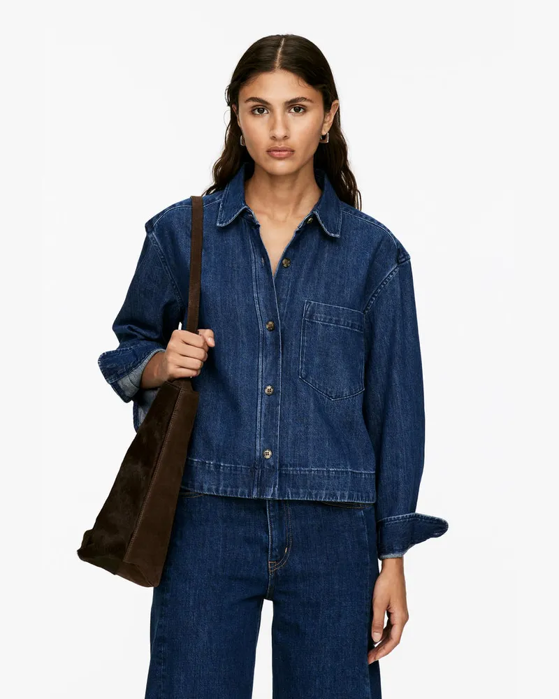 Arket Jeanshemd -Blau Blau