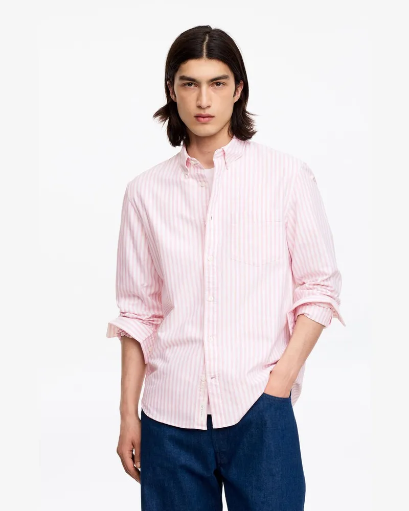 Arket Oxford-Hemd Mit Normaler Passform -Rosa Rosa