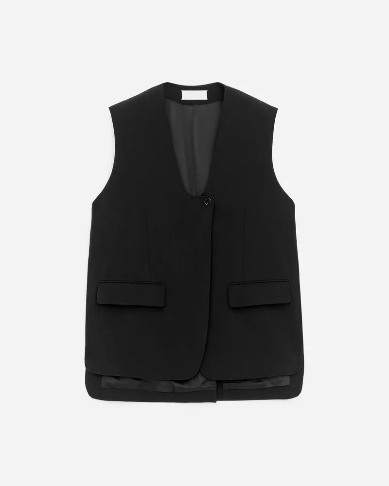 Arket Elegante Weste -Schwarz Schwarz