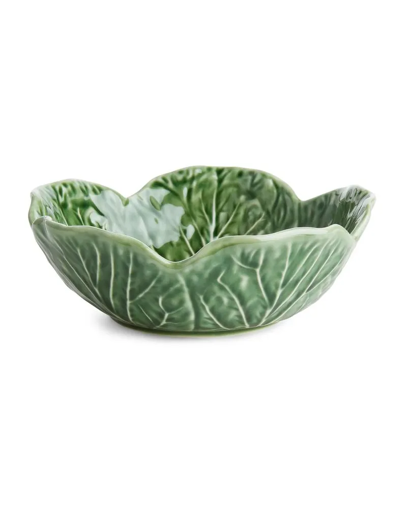 Arket Schale In Kohlblattform Bordallo Pinheiro, 17  Cm - Grün Grün