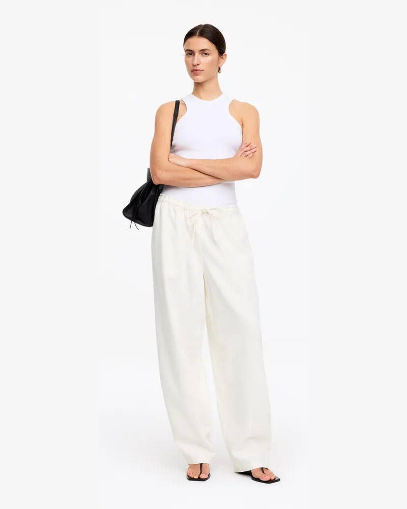 Arket Pull-on-Jeans -Weiß Weiß