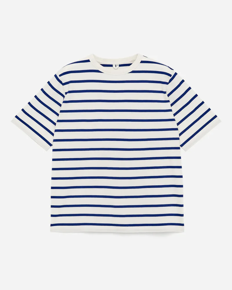 Arket Leichtes T-Shirt - Blau|Weiß|Mehrfarbig Blau