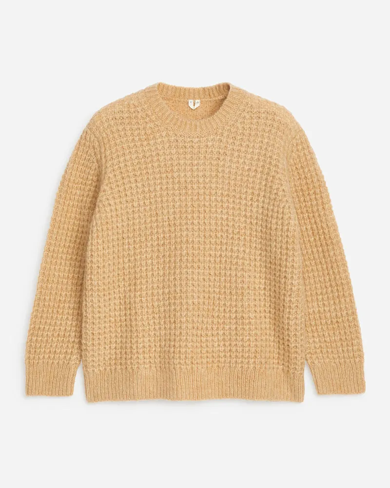 Arket Lockerer Pullover Aus Wolle Und Alpakawolle - Beige Beige