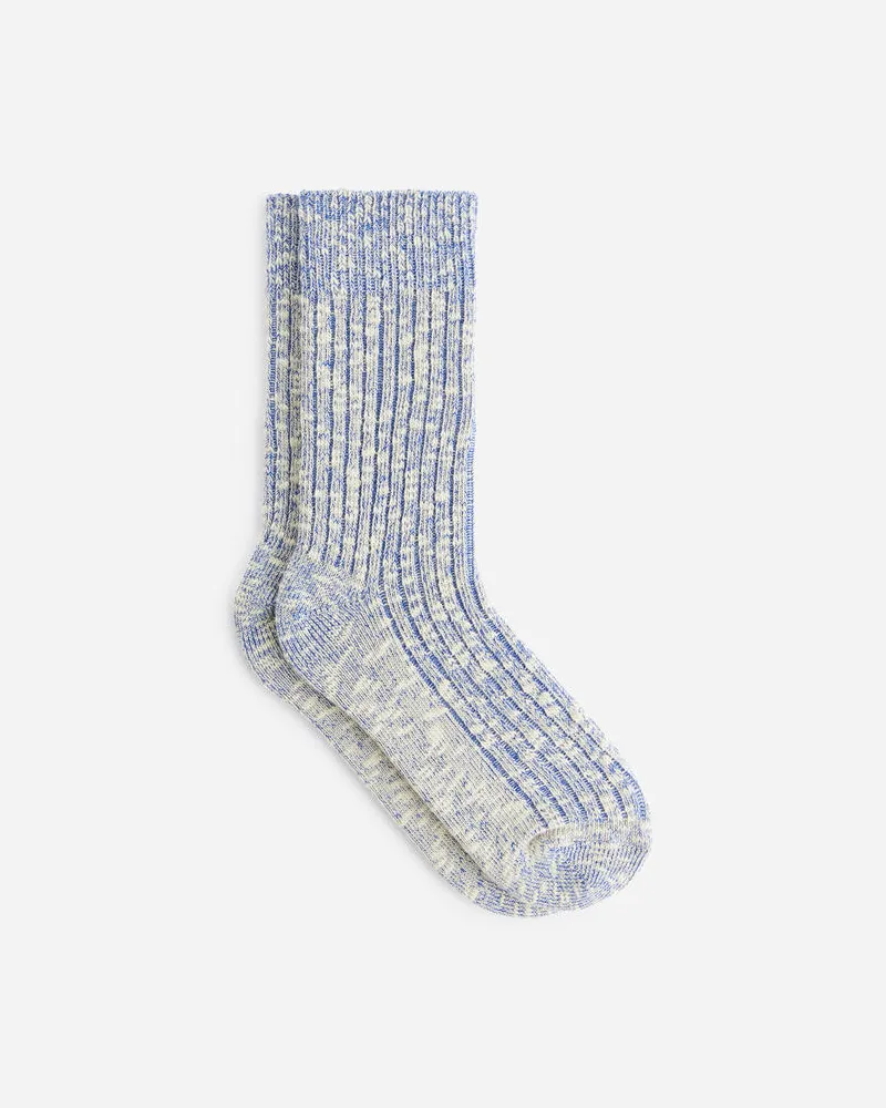 Arket Grobe Stricksocken - Blau|Mehrfarbig|Weiß Weiß