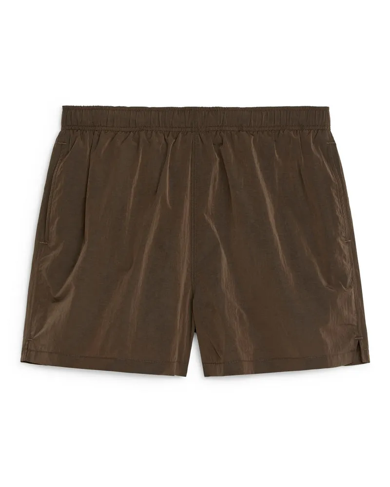 Arket Badeshorts - Braun Dunkelbraun