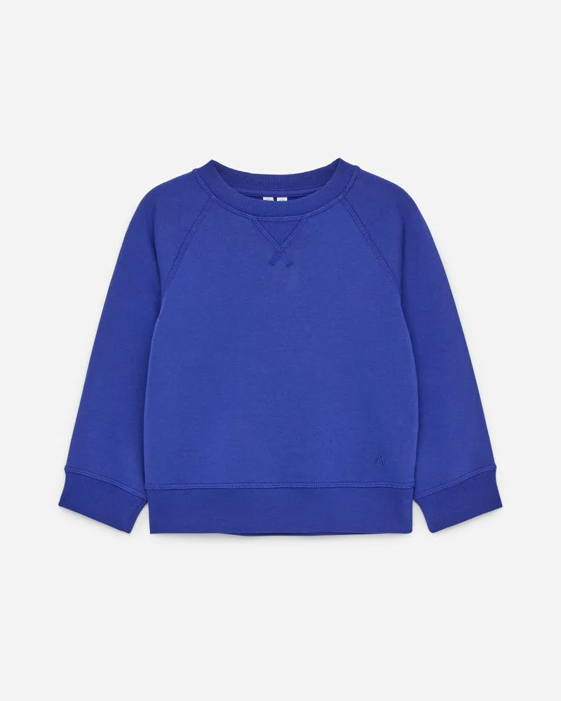 Arket Sweatshirt Aus Baumwolle - Blau Knallblau