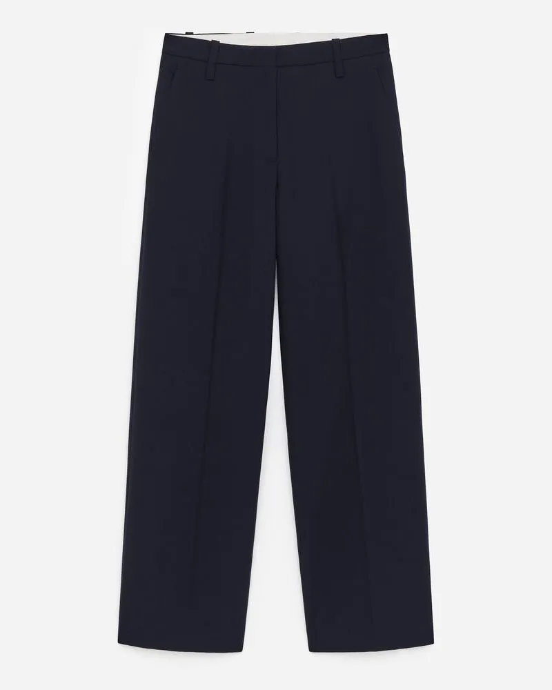 Arket Wollhose In Hopsack-Bindung -Blau Blau