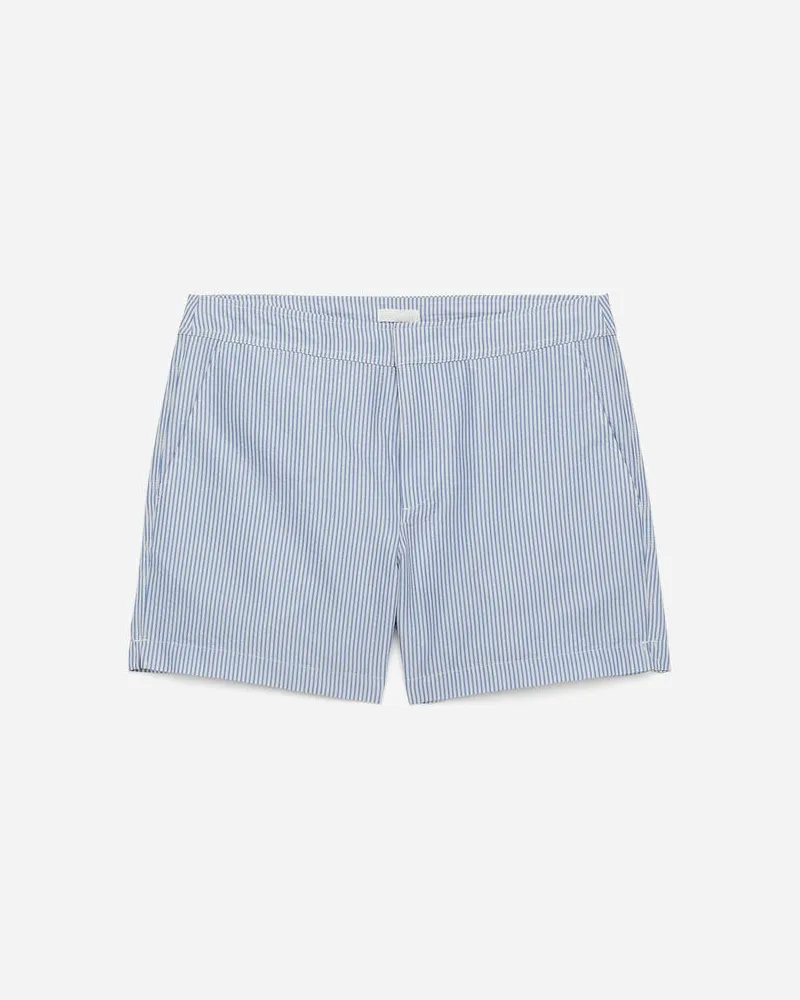 Arket Seersucker-Badeshorts -Blau Blau