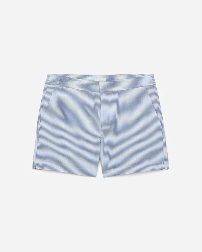 Arket Seersucker-Badeshorts -Blau Blau
