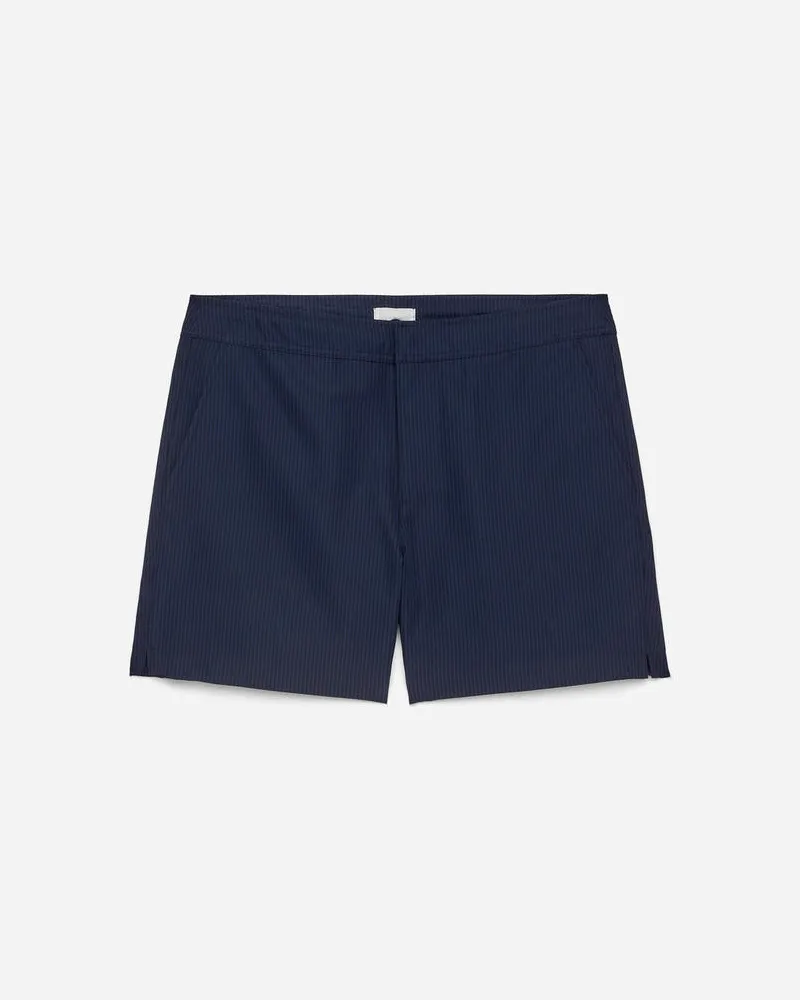 Arket Seersucker-Badeshorts -Blau Blau