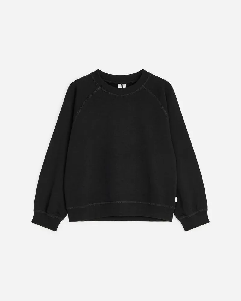 Arket Sweatshirt Aus Baumwolle -Schwarz Schwarz
