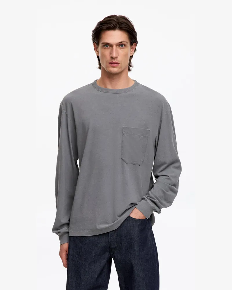 Arket Lockeres Langarmshirt -Grau Grau