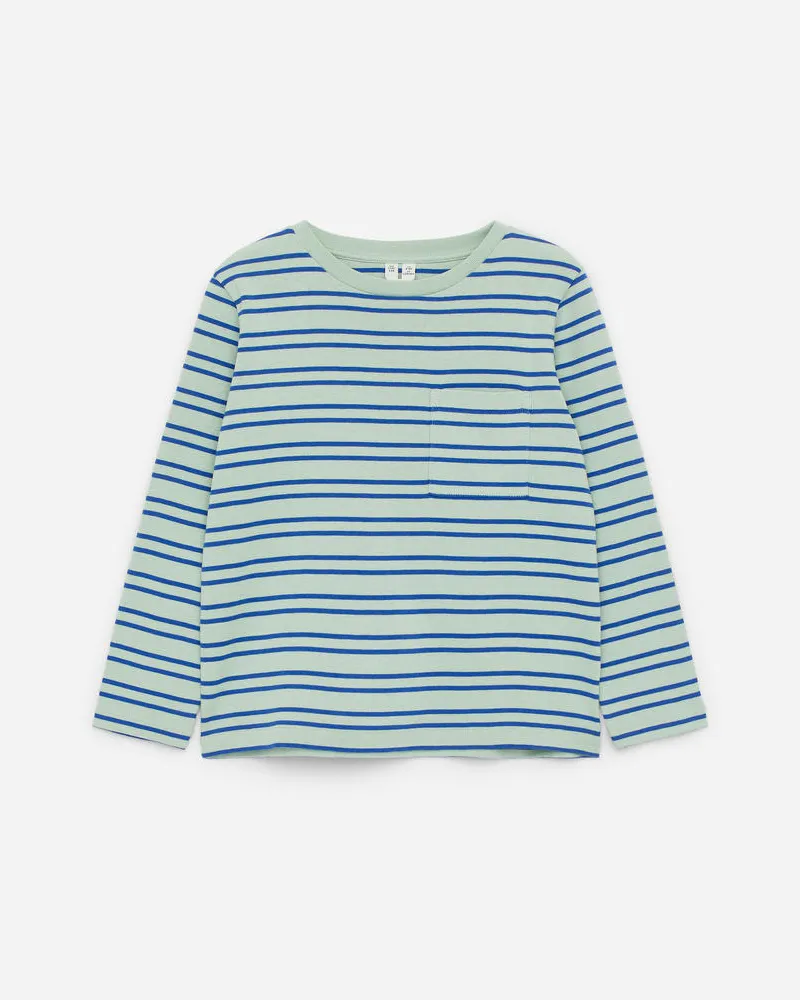 Arket Langarm-T-Shirt - Grün|Blau|Mehrfarbig Mintgrün