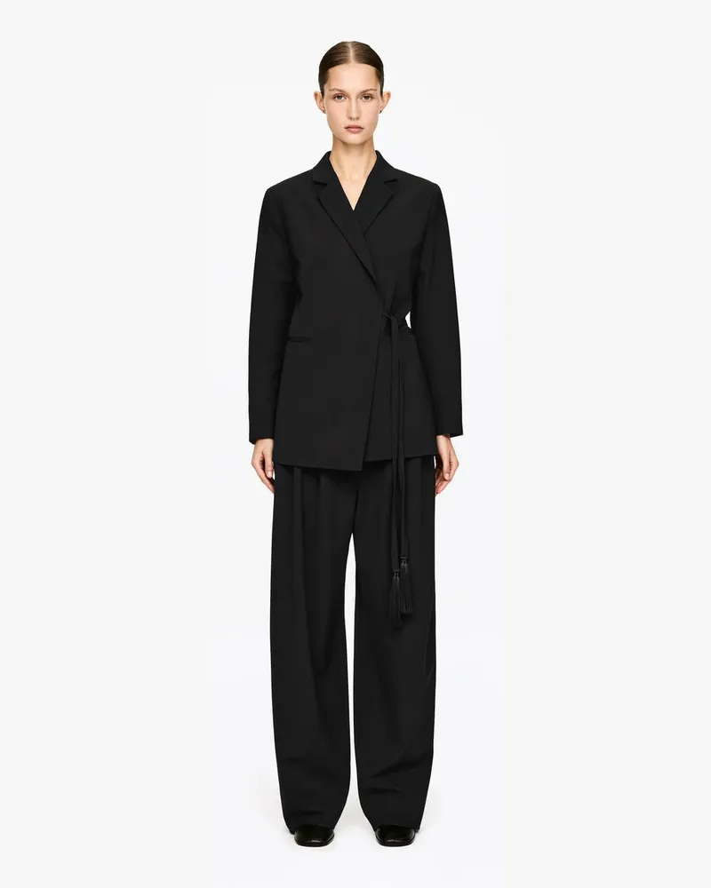 Arket Wickelblazer -Schwarz Schwarz