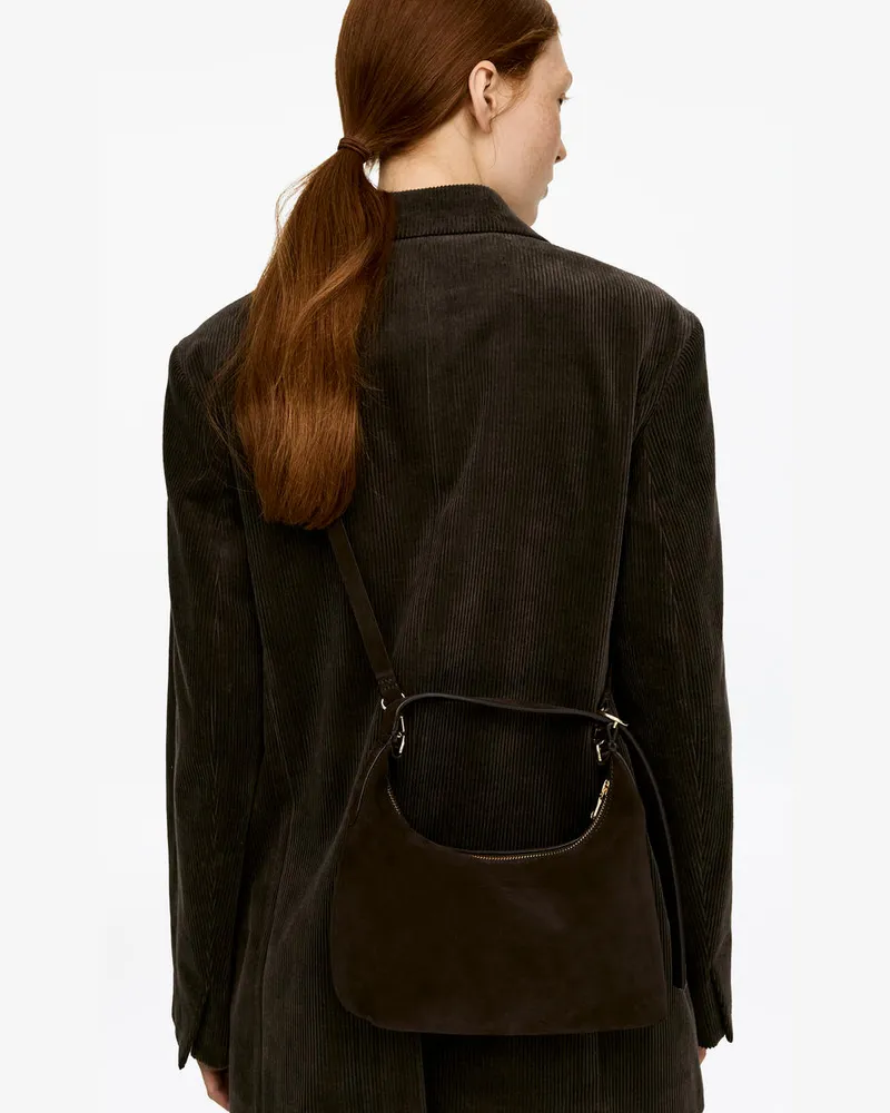 Arket Veloursledertasche -Braun Braun