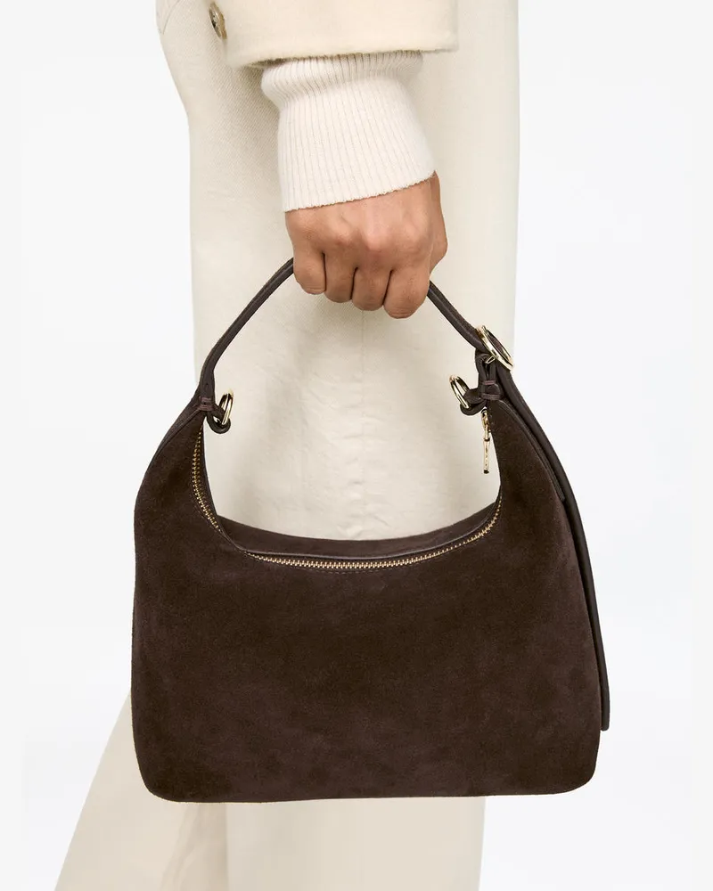 Arket Veloursledertasche -Braun Braun