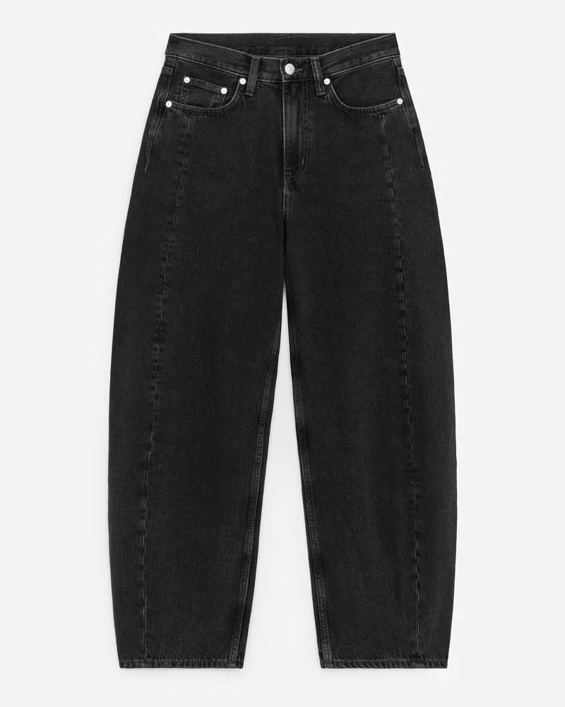 Arket BLOOM Barrel Jeans -Schwarz Schwarz