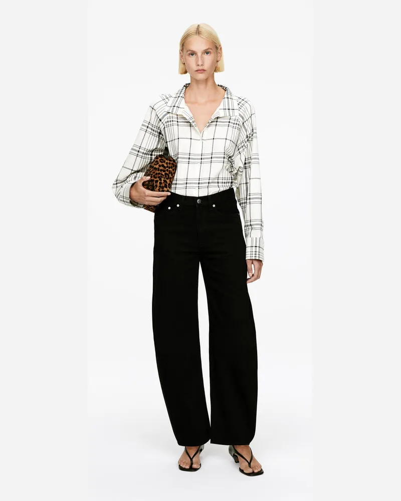 Arket BLOOM Barrel Jeans -Schwarz Schwarz
