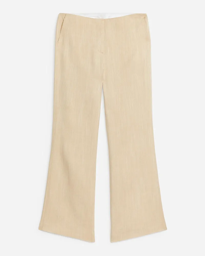 Arket Ausgestellte Hose -Beige Beige