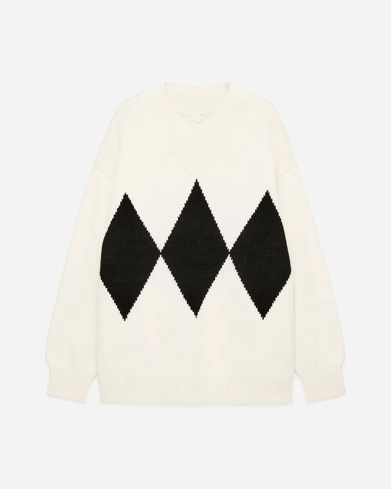 Arket Lockerer Pullover Aus Wolle Und Baumwolle -Mehrfarbig Mehrfarbig
