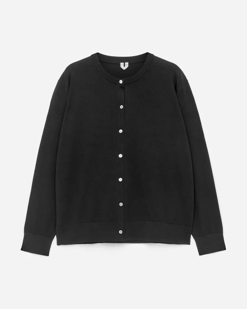 Arket Strickjacke Aus Merinowolle -Schwarz Schwarz
