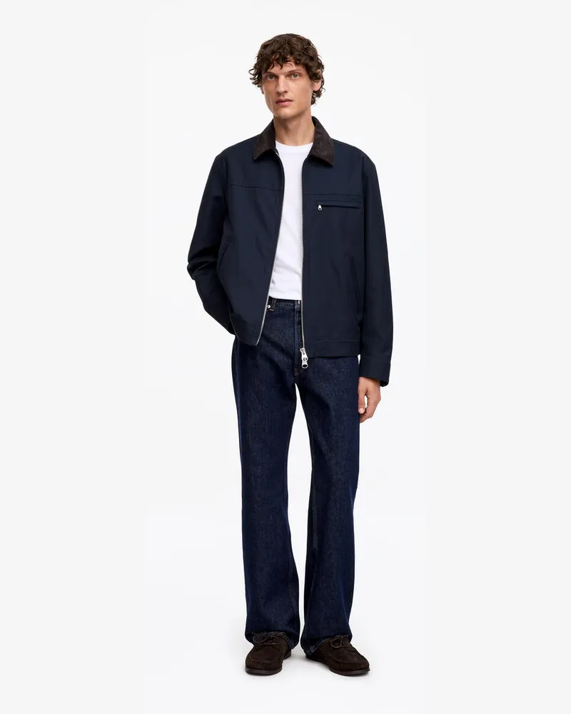 Arket Jacke Aus Baumwollcanvas -Blau Blau