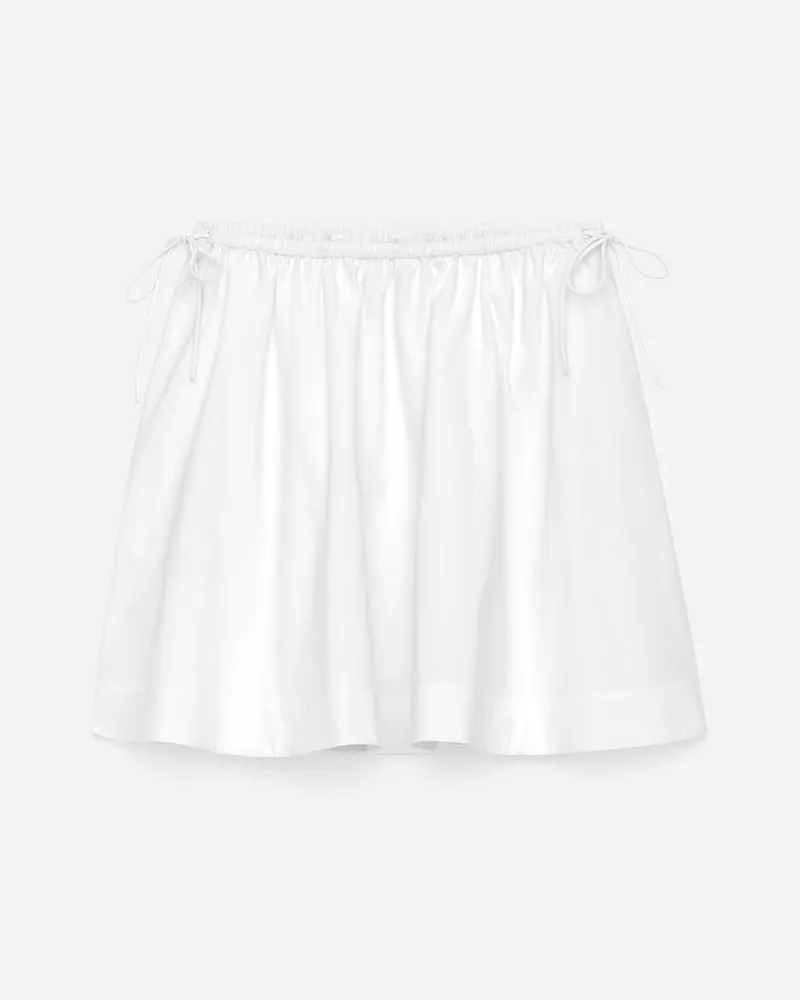 Arket Minirock Aus Baumwolle -Weiß Weiß