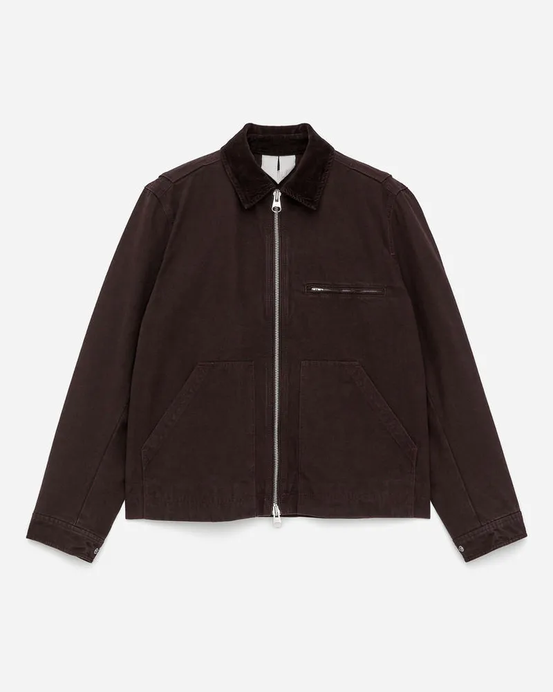 Arket Jacke Aus Baumwollcanvas -Braun Braun
