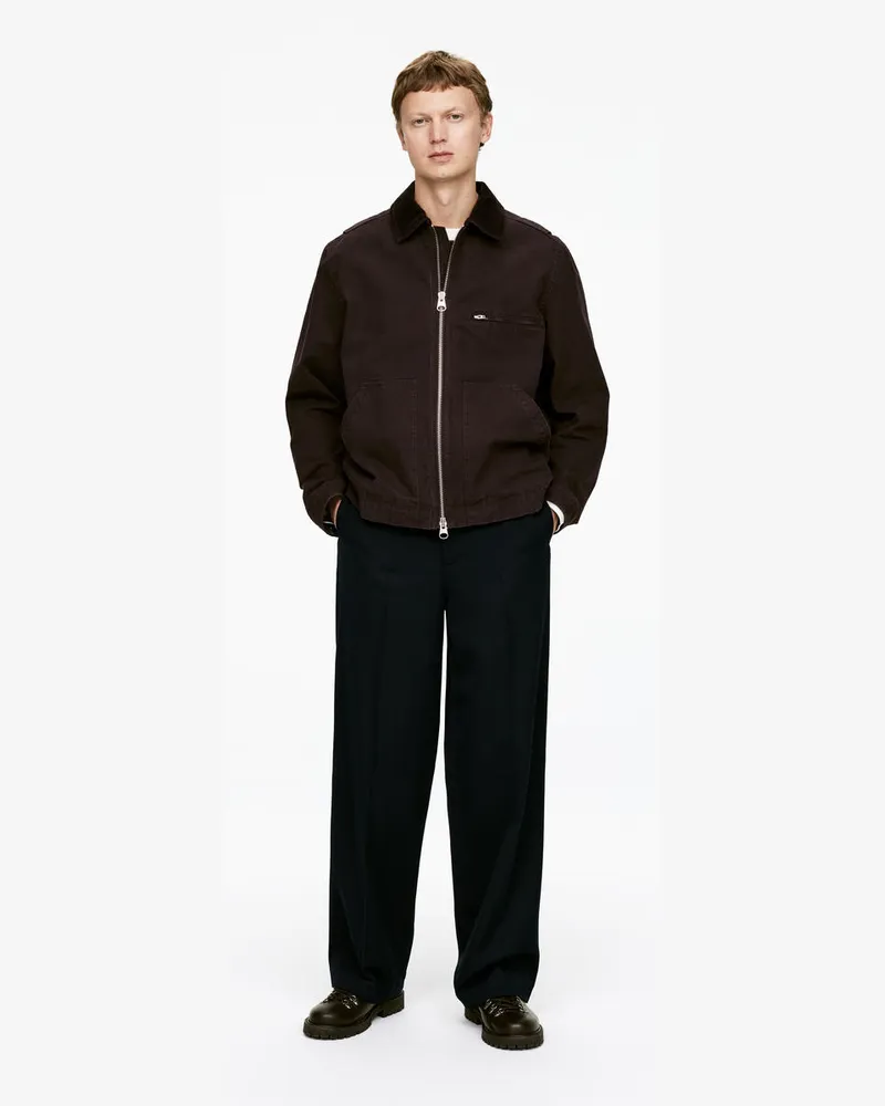 Arket Jacke Aus Baumwollcanvas -Braun Braun