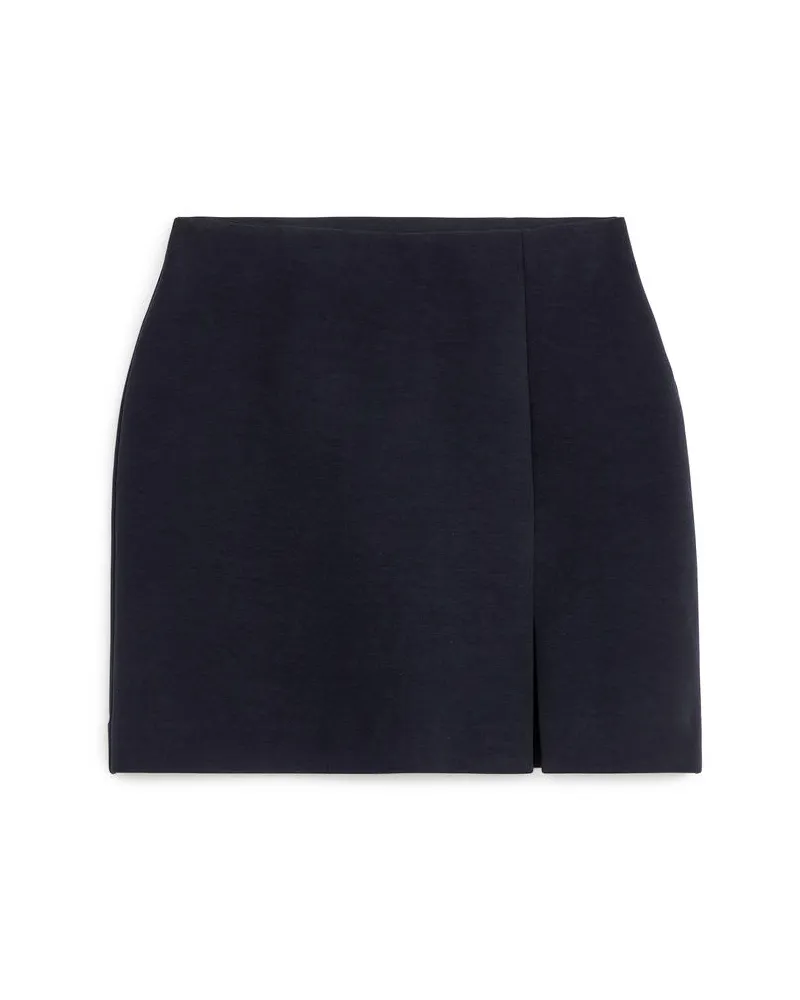Arket Jersey-Minirock - Blau Dunkelblau